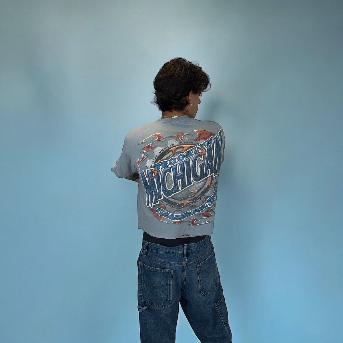 Vintage Vintage Thrashed Brooklyn Bikes Flame Tee Size US M / EU 48-50 / 2 - 9 Thumbnail