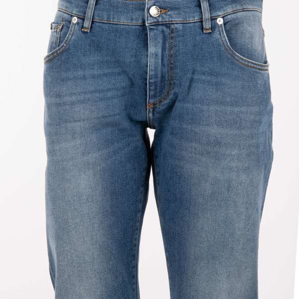 Dolce & Gabbana o1y0125 Logo Jeans in Blue Size US 28 / EU 44 - 4 Thumbnail