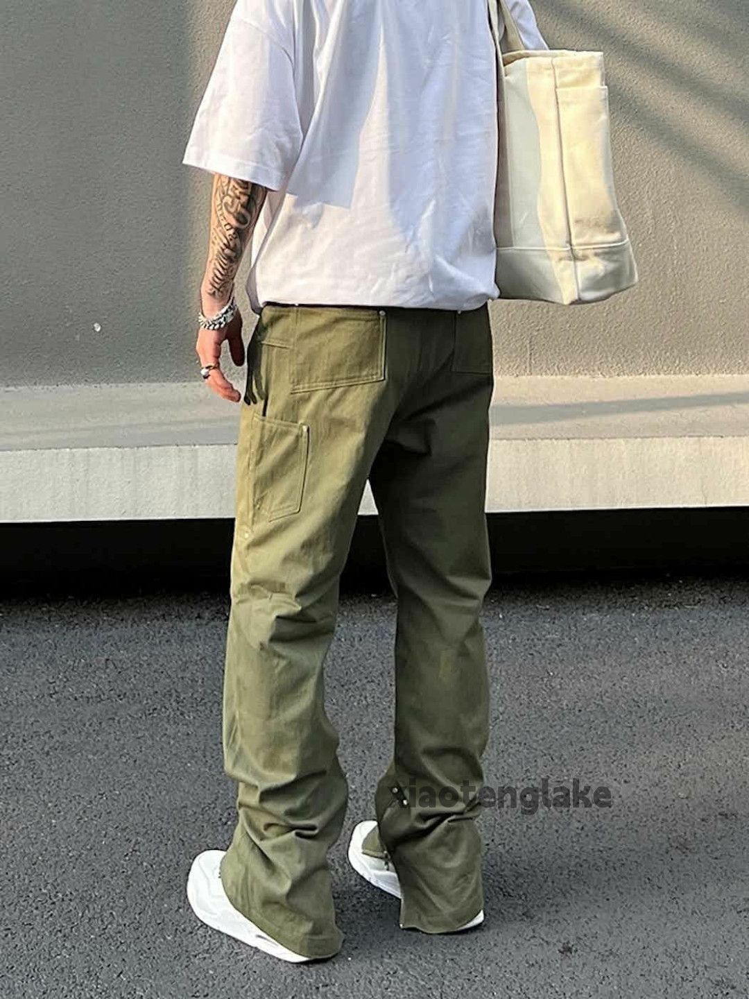 Designer × Japanese Brand × Vintage utility skate hiphop zipper carpenter cargo pants Size US 32 / EU 48 - 3 Thumbnail