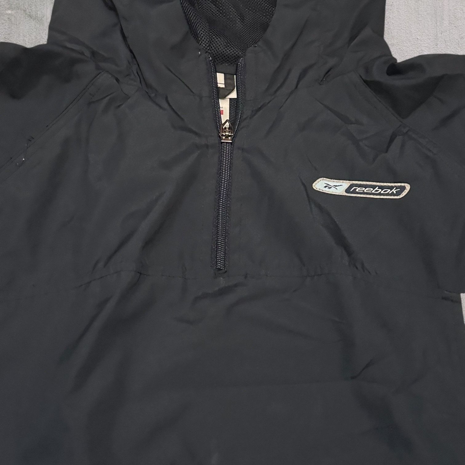 Reebok Reebok hooded navy blue windbreaker Size US XL / EU 56 / 4 - 2 Thumbnail