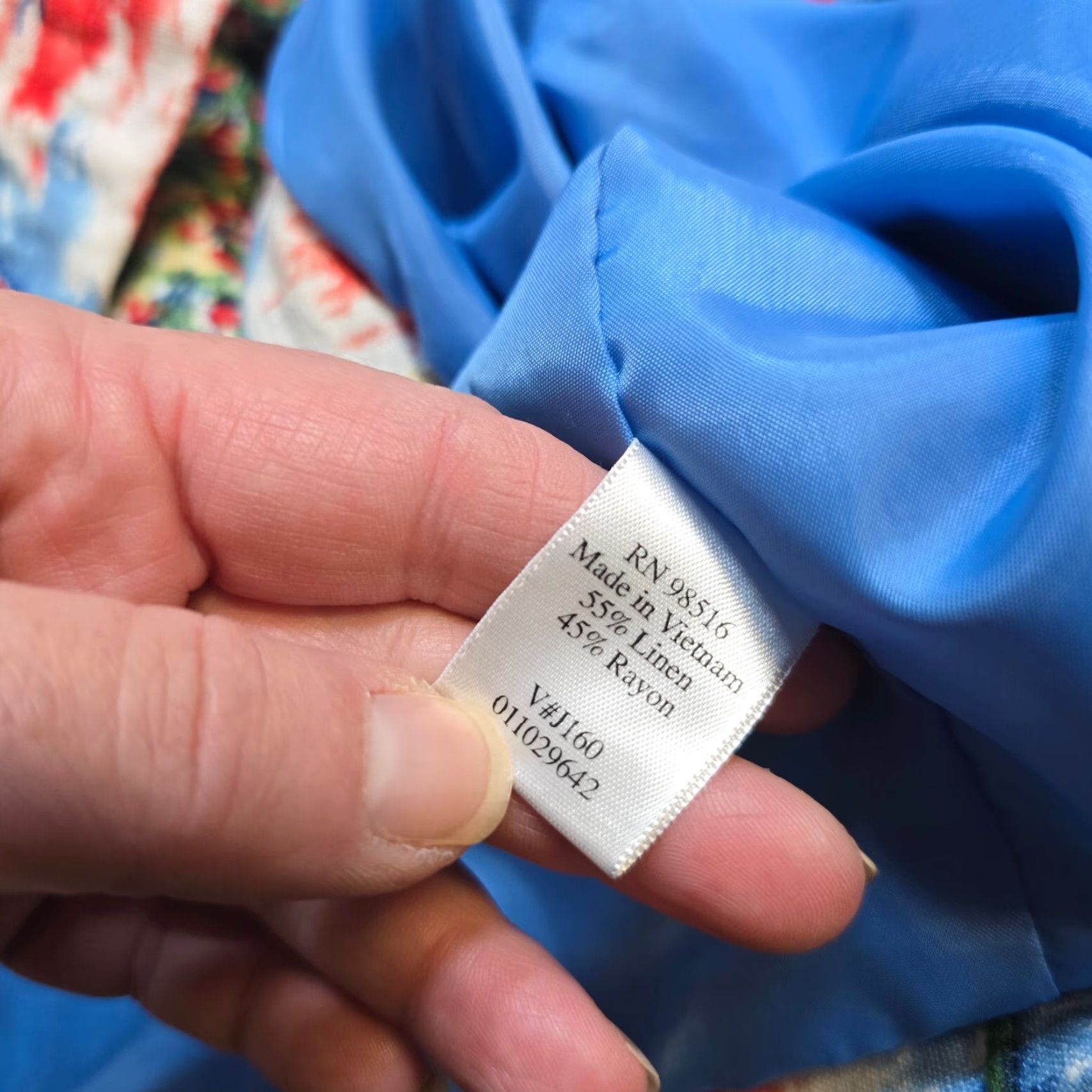 Coldwater Creek Coldwater Creek Jacket Women Blue Linen Italy Painting Art To Wear Casual Size L / US 10 / IT 46 - 7 Thumbnail
