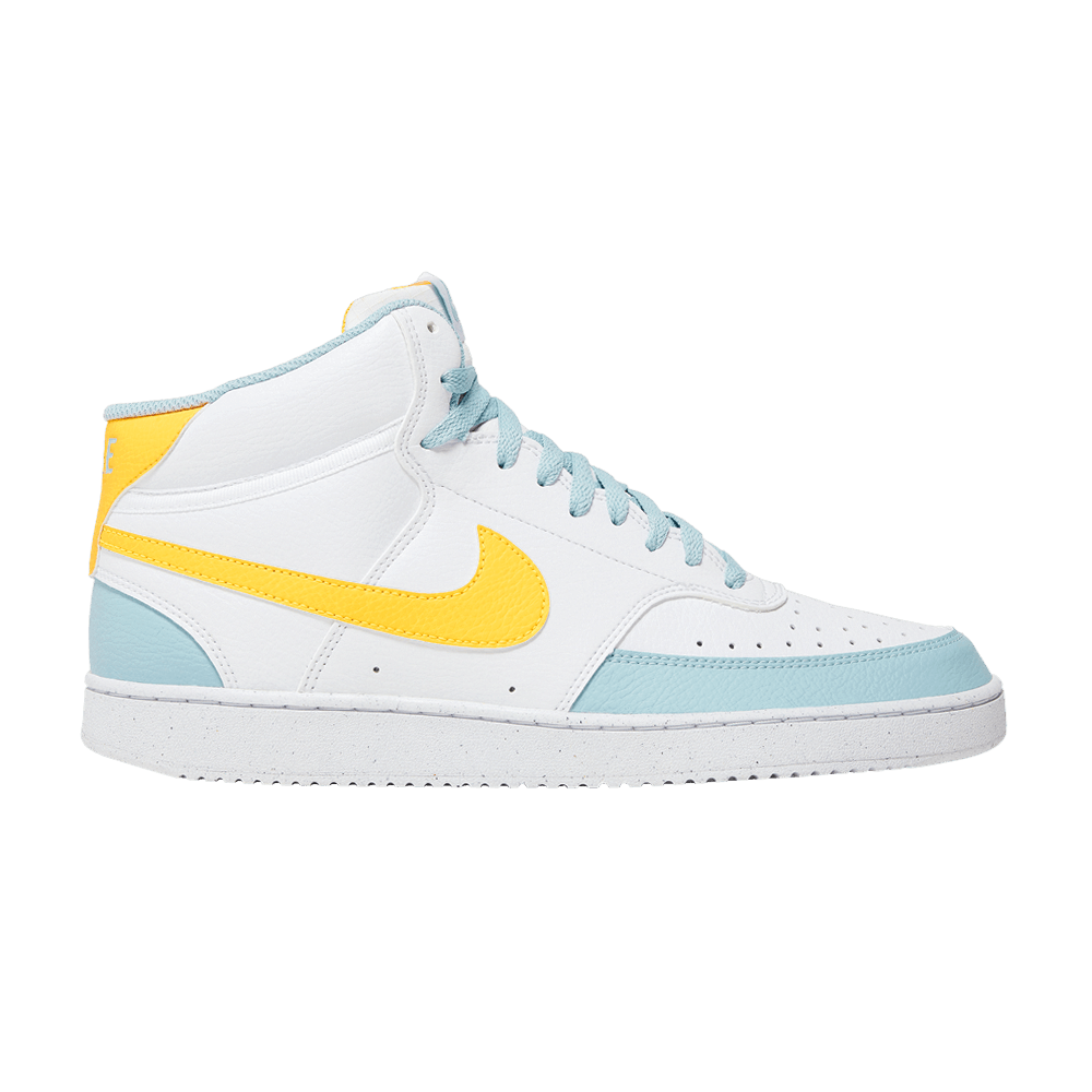 image of Nike Court Vision Mid Next Nature White Ocean Bliss Shoes, Men's (Size 11)