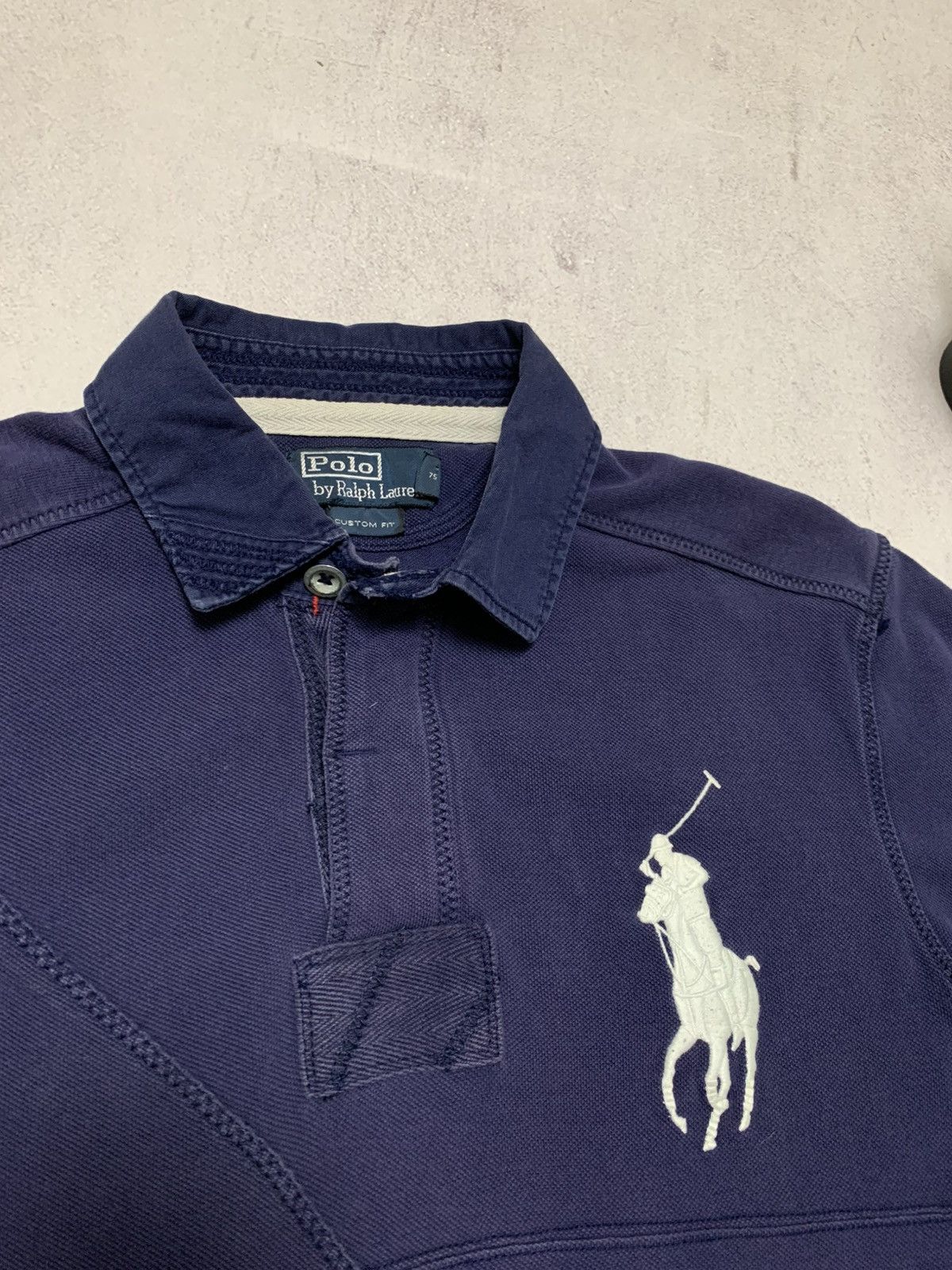 Vintage Vintage Polo Ralph Lauren Polo T Shirt Rugby Big Logo 90s Size US L / EU 52-54 / 3 - 4 Thumbnail