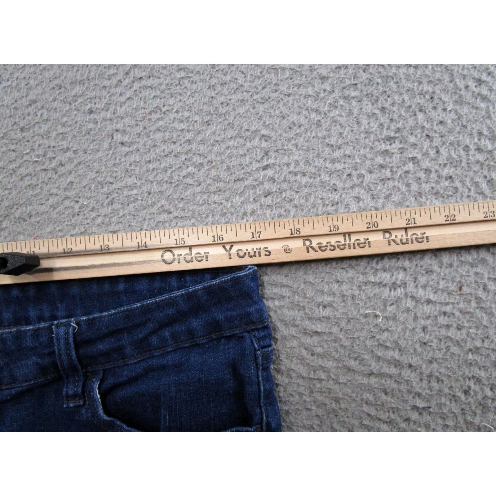 Vintage Kancan Women's Jeans Skinny Slim Fit Mid Rise Ankle Cropped Size 30 Blue Denim 13/30 Stretch Size 30" / US 8 / IT 44 - 5 Thumbnail