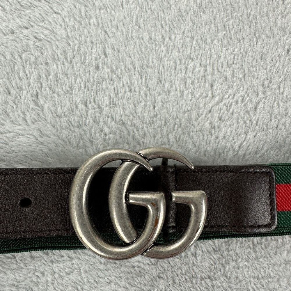 Gucci Gucci GG Elastic Web Stripe Belt Children's Size Medium 432 Size ONE SIZE - 2 Thumbnail