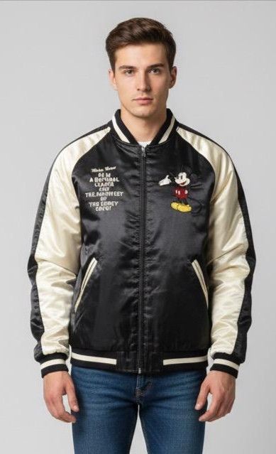 Disney Vintage 90s Mickey Mouse Sukarjan Jacket Size US M / EU 48-50 / 2 - 1 Thumbnail