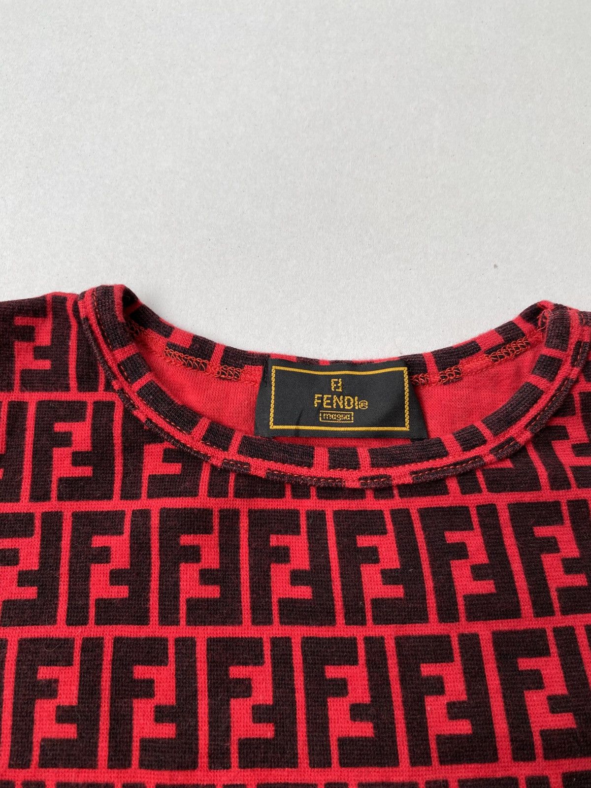 Fendi Vintage Fendi Monogram Tshirt Size S / US 4 / IT 40 - 2 Thumbnail