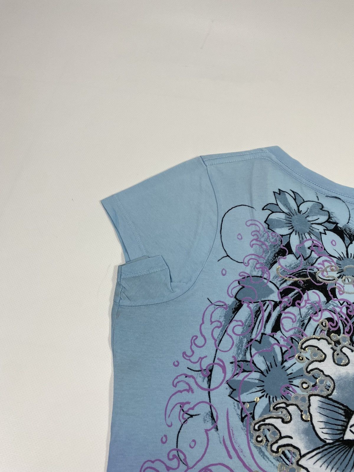 Ed Hardy 🔥LASTDROP🔥 Ed Hardy Carp Koi Fish Flowers Water t-shirt Size L / US 10 / IT 46 - 16 Thumbnail