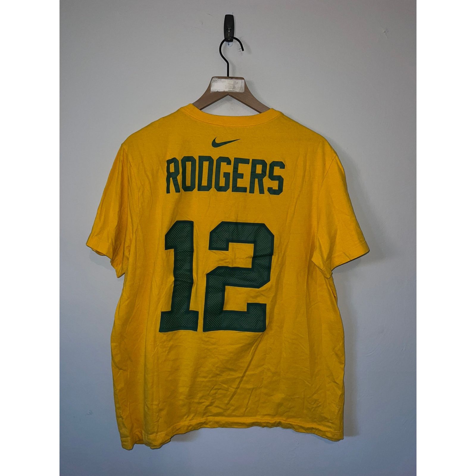 Nike Nike Aaron Rodgers Shirt Green Bay Packers Yellow Tee XL NFL Size US XL / EU 56 / 4 - 5 Thumbnail
