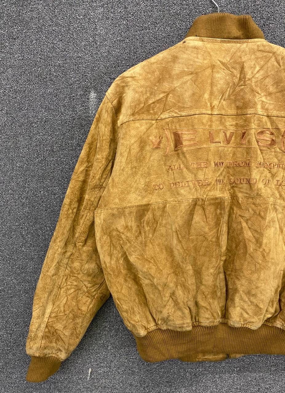 Band Tees × Leather × Vintage Vintage Elvis Presley Rare Leather Jacket Size US L / EU 52-54 / 3 - 3 Thumbnail