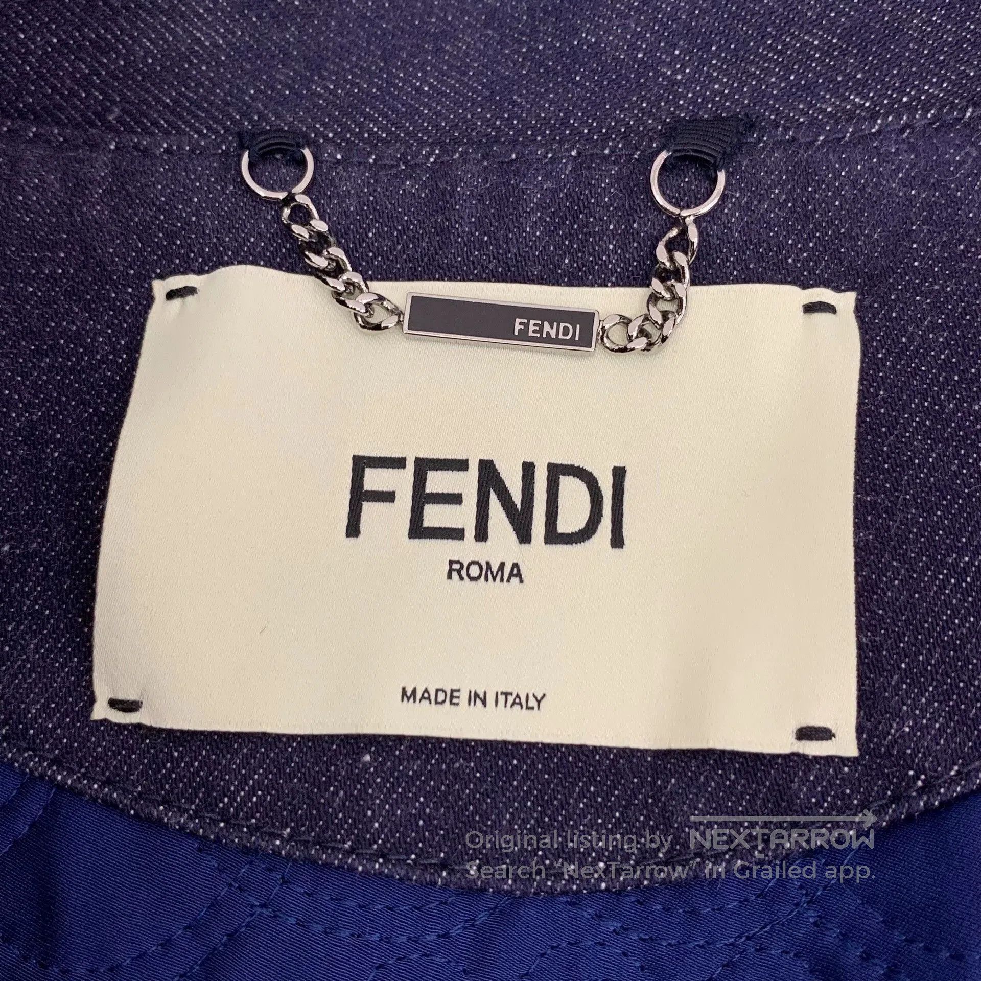 Fendi fendi deep blue heart sequin denim jacket. Size US M / EU 48-50 / 2 - 5 Thumbnail