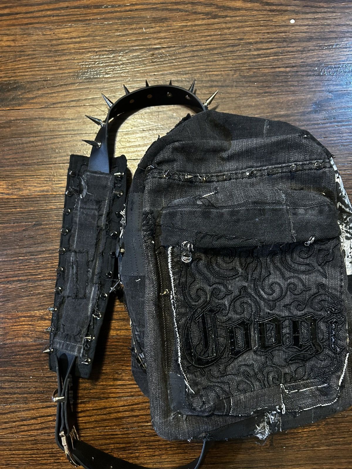 Japanese Brand single strap spiked mini backpack Size ONE SIZE - 2 Thumbnail