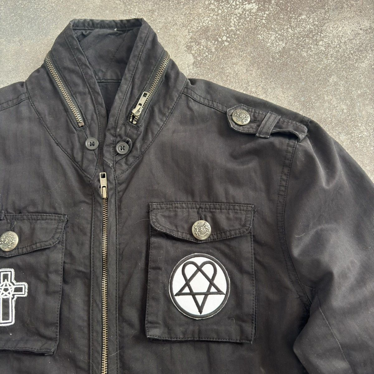 If Six Was Nine × Japanese Brand × Vintage River Island Vintage Gothic Avant Garde Zip Jacket Size US L / EU 52-54 / 3 - 6 Thumbnail