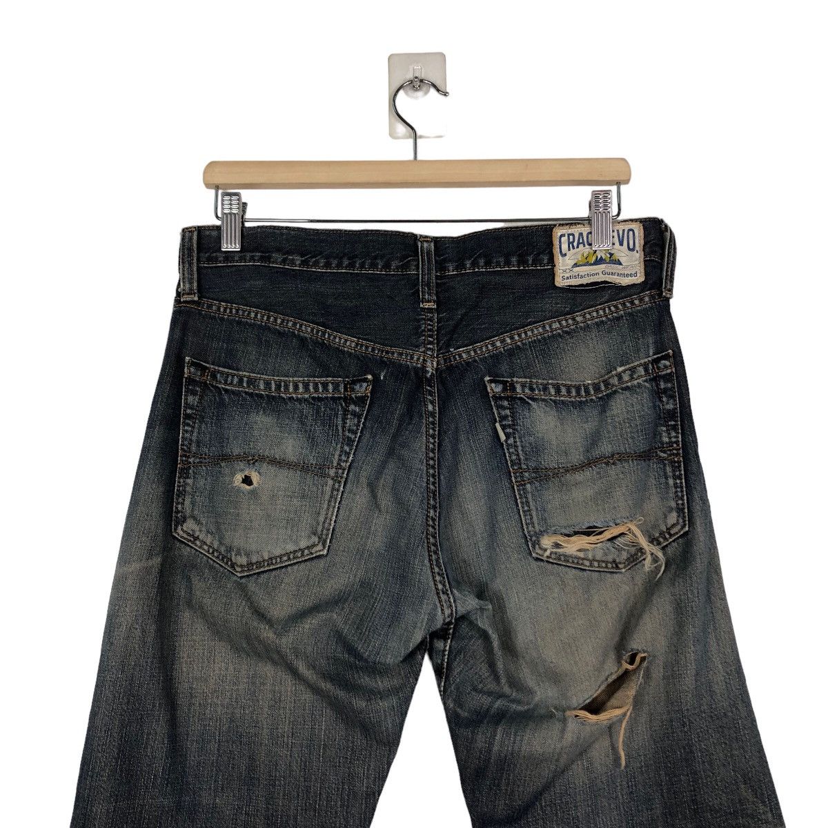 Hysteric Glamour 🔥Crack Evo Distressed Denim Jeans Biker Punk Style Size US 32 / EU 48 - 9 Thumbnail