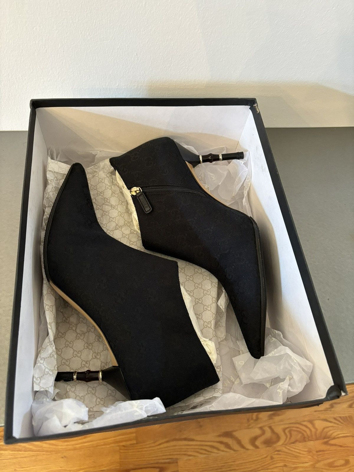 Gucci Rare Gucci by Tom Ford Ankle Boots Logo Canvas Size US 9 / IT 39 - 11 Thumbnail