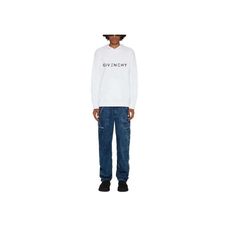 Givenchy o1srvl11e0725 Slim Fit Hoodie in White Size US L / EU 52-54 / 3 - 2 Thumbnail