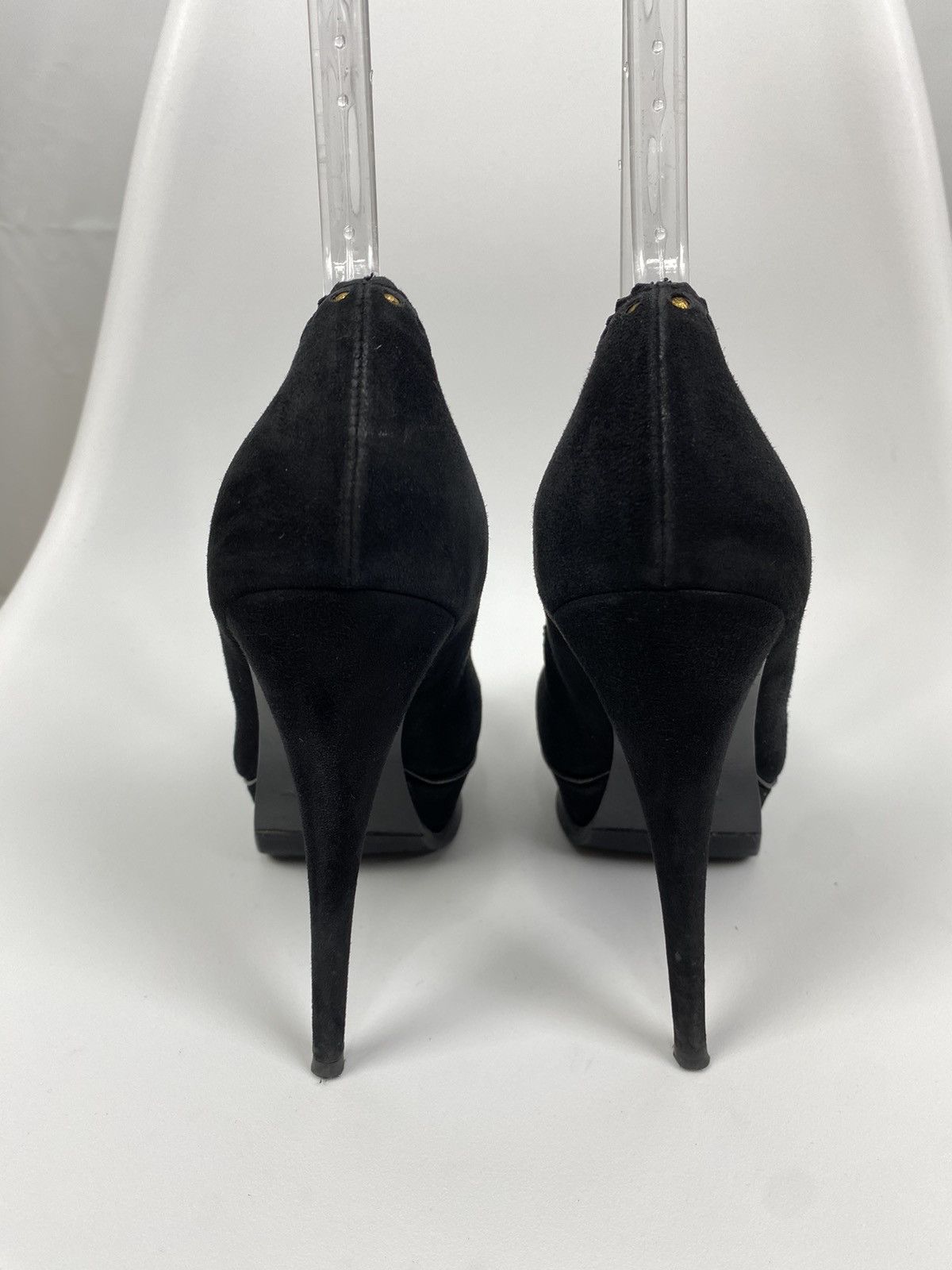 Yves Saint Laurent Yves Saint Laurent Suede Platform Heels size 39 Size US 8 / IT 38 - 3 Thumbnail