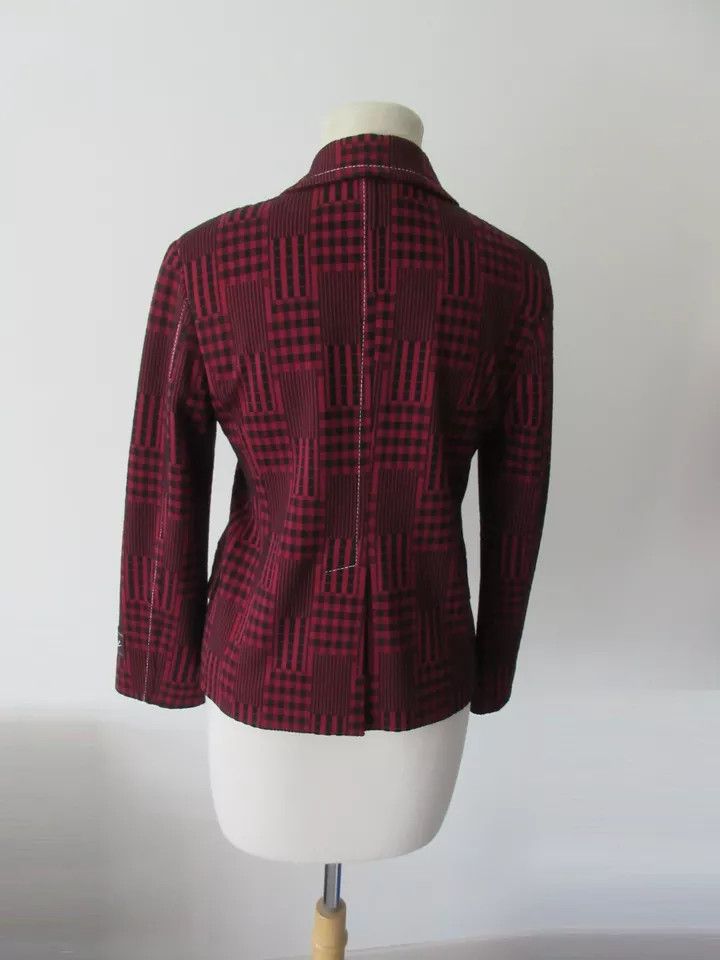 Marni o1w1db10225 Blazer in Red & Black Size L / US 10 / IT 46 - 3 Thumbnail