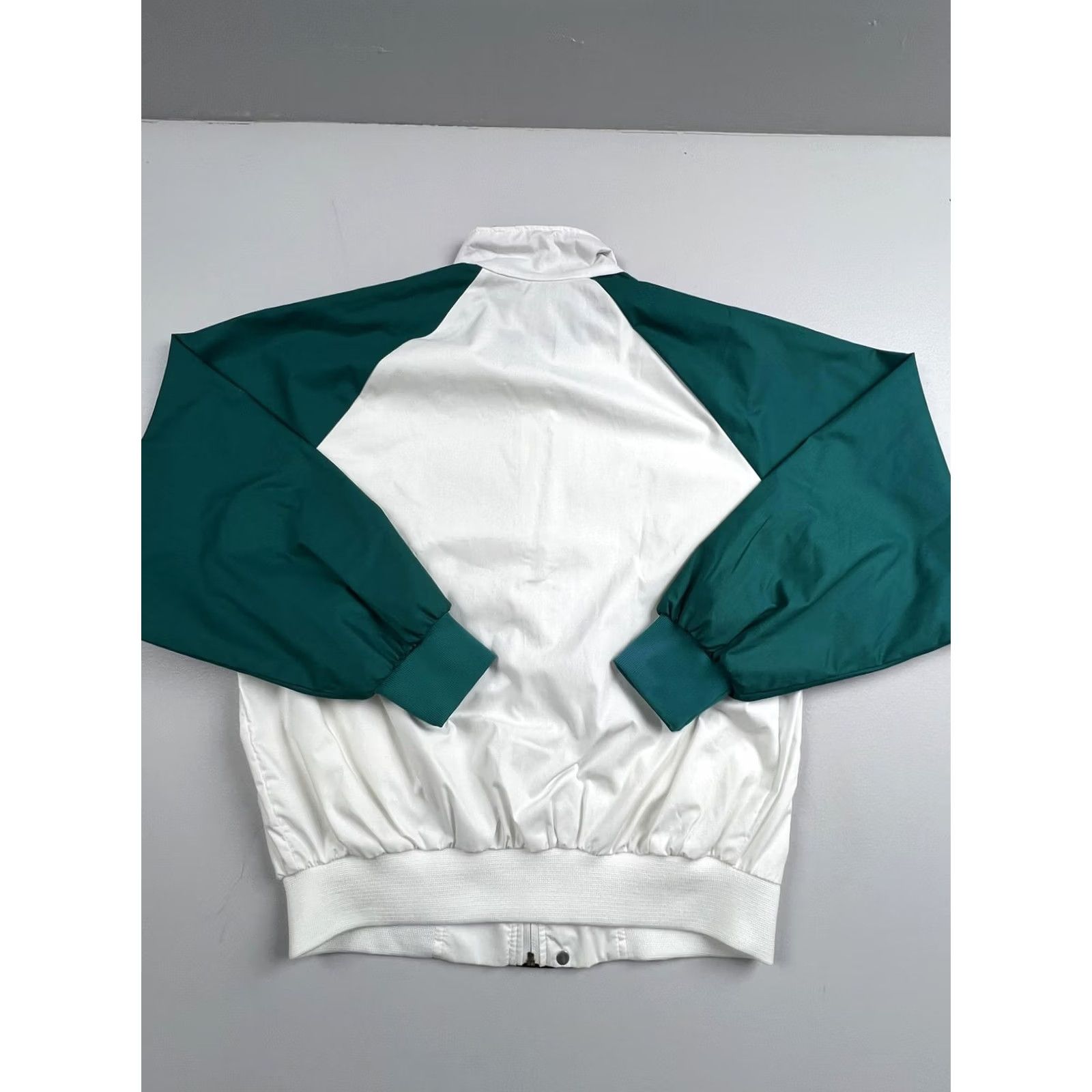 Vintage VINTAGE Four Seasons Jacket Mens Medium White Green Nylon Windbreaker Lined USA Size US M / EU 48-50 / 2 - 2 Thumbnail