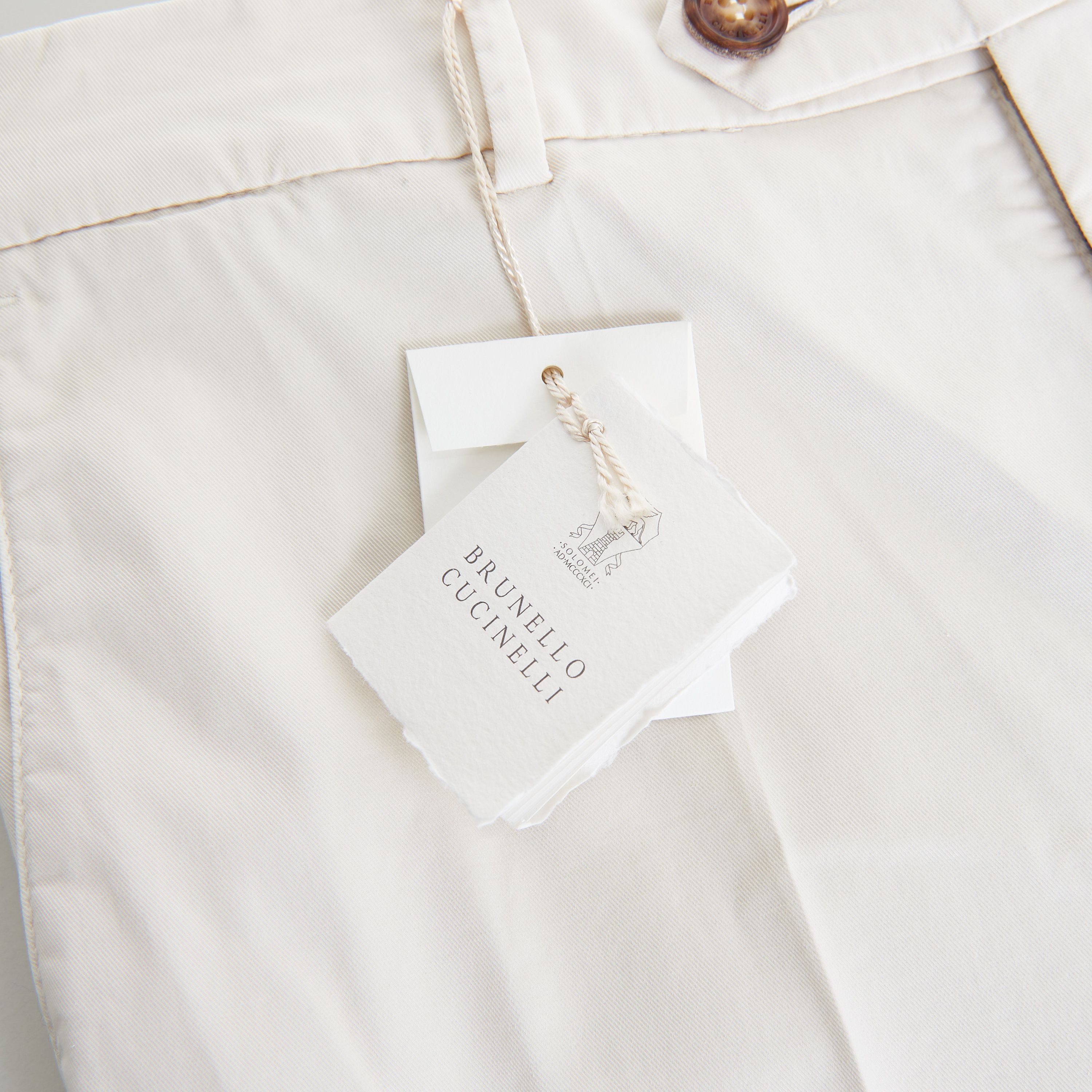 Brunello Cucinelli Off White Italian Fit Trousers / Pants Size US 40 / EU 56 - 8 Thumbnail