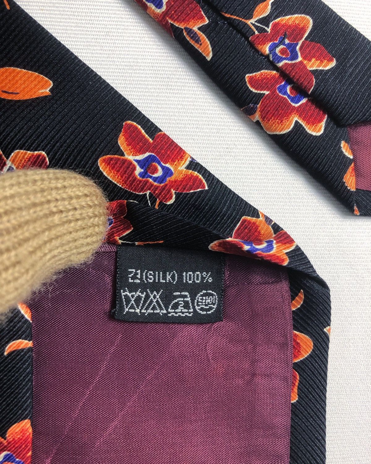 Diadora Rare Vintage Diadora Italy Floral Silk Tie Size ONE SIZE - 6 Thumbnail