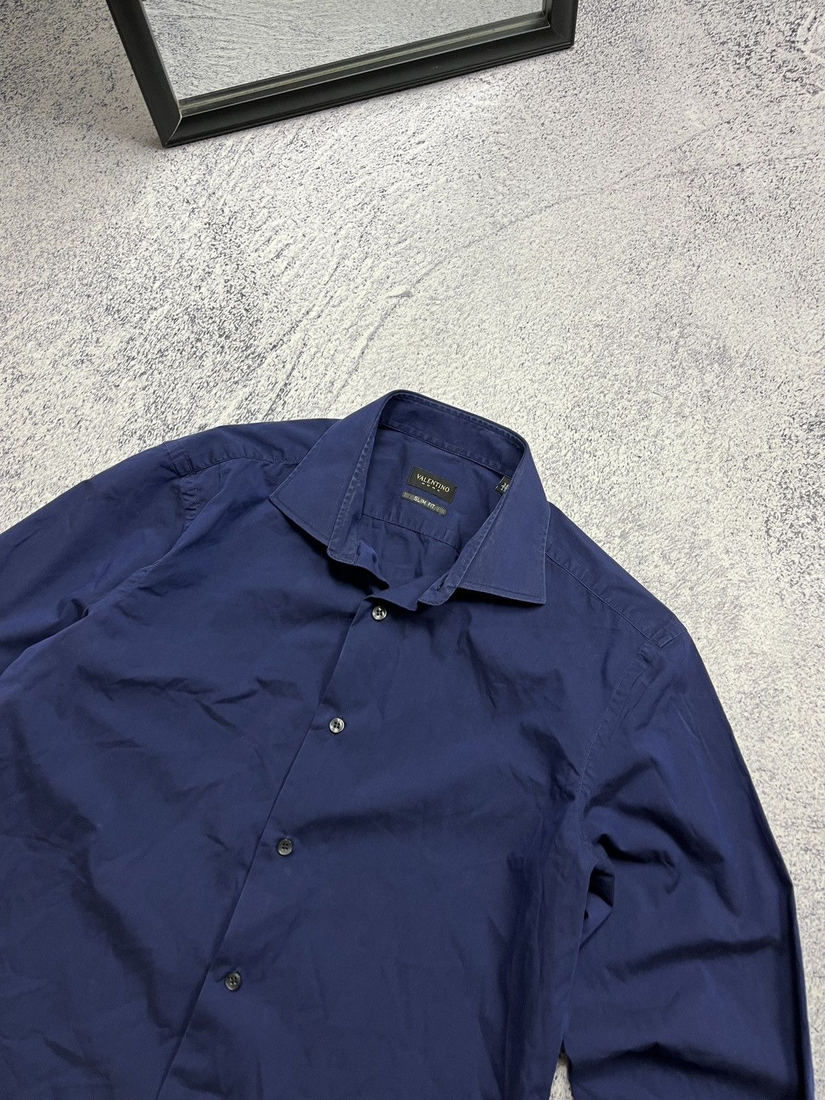 Valentino Valentino Romma Button Up Slim Fit Shirt Long Sleeve Size US S / EU 44-46 / 1 - 3 Thumbnail