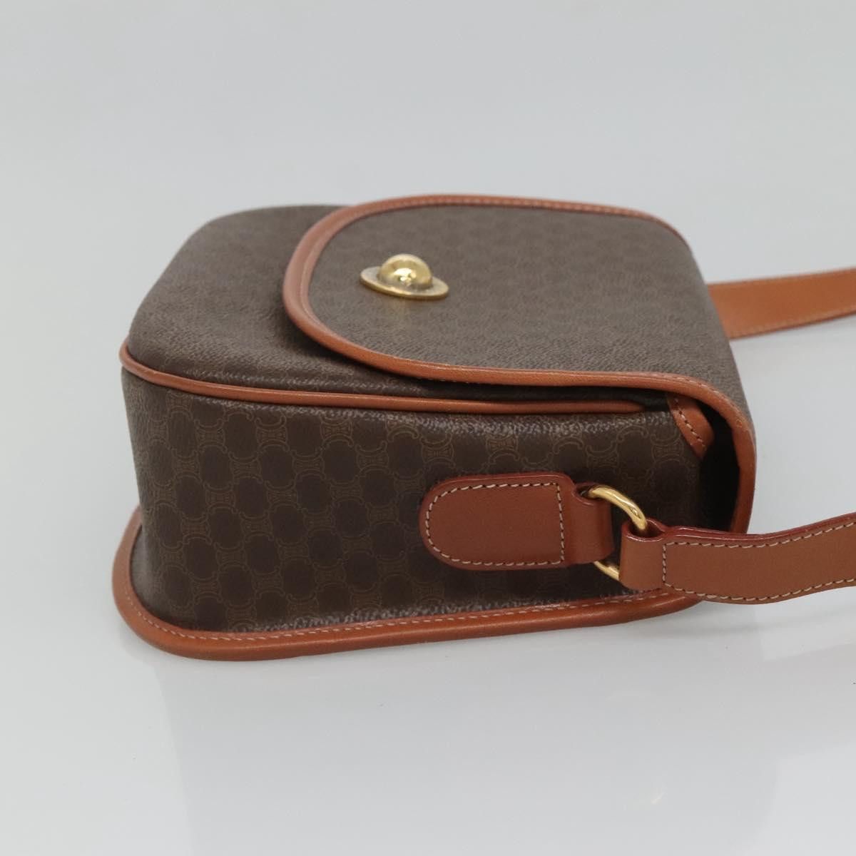 Celine CELINE Macadam Canvas Shoulder Bag Pvc Brown Gold Size ONE SIZE - 5 Thumbnail