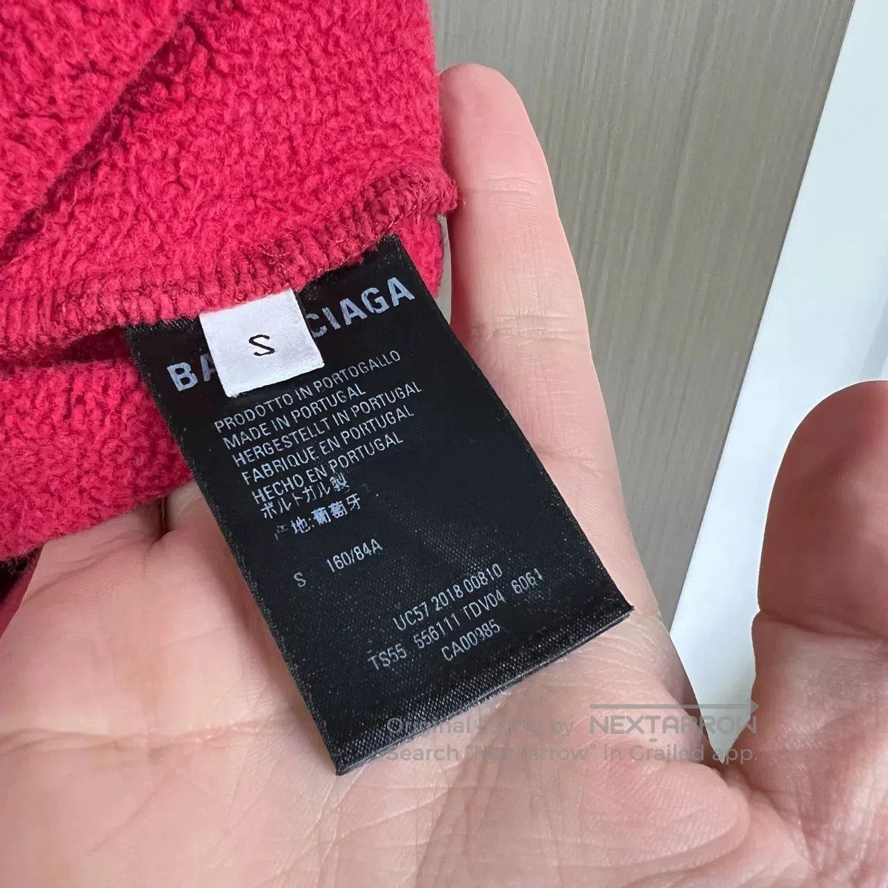 Balenciaga balenciaga red logo hoodie in size small. Size US S / EU 44-46 / 1 - 4 Thumbnail