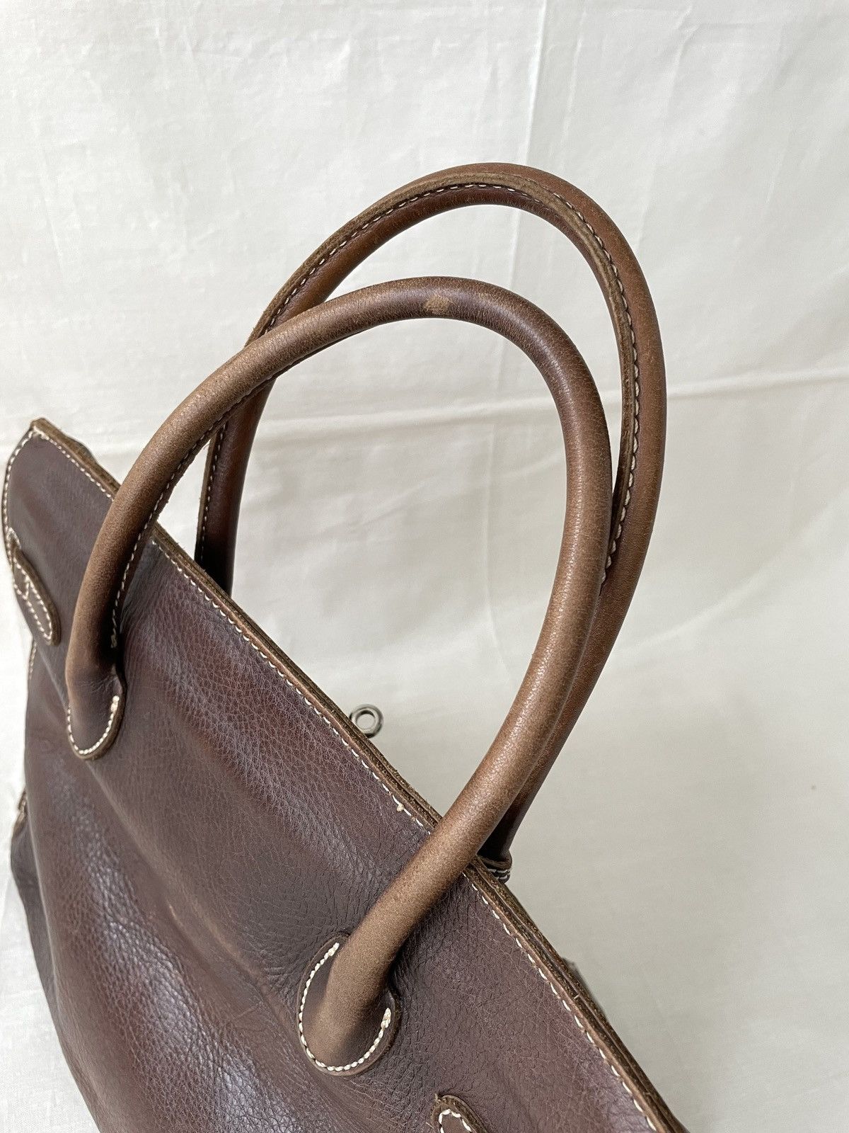 Mademoiselle Non Non Birkin Style Leather Bag by Mademoiselle Japan Size ONE SIZE - 6 Thumbnail
