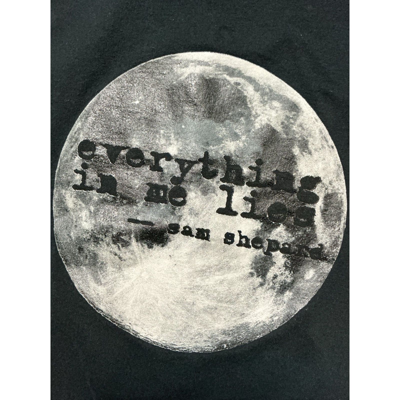 Gildan VINTAGE Sam Shepard A Lie Of The Mind Everything In Me Lies Play Full Zip Black Hoodie S Size US S / EU 44-46 / 1 - 2 Thumbnail