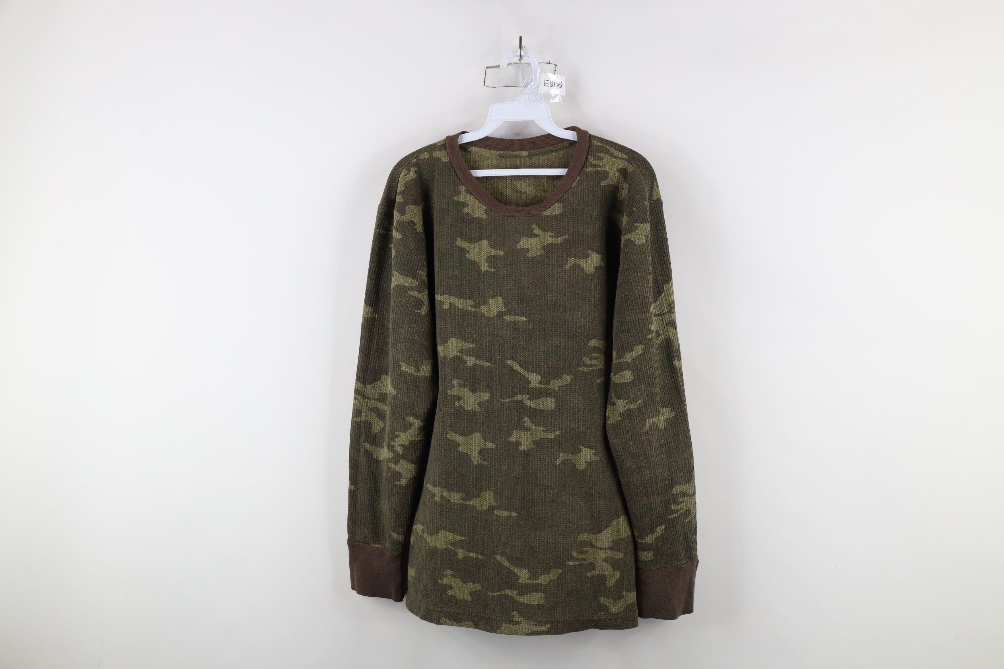 Vintage Vintage 90s Streetwear Waffle Knit Long Sleeve T-Shirt Size US M / EU 48-50 / 2 - 1 Thumbnail