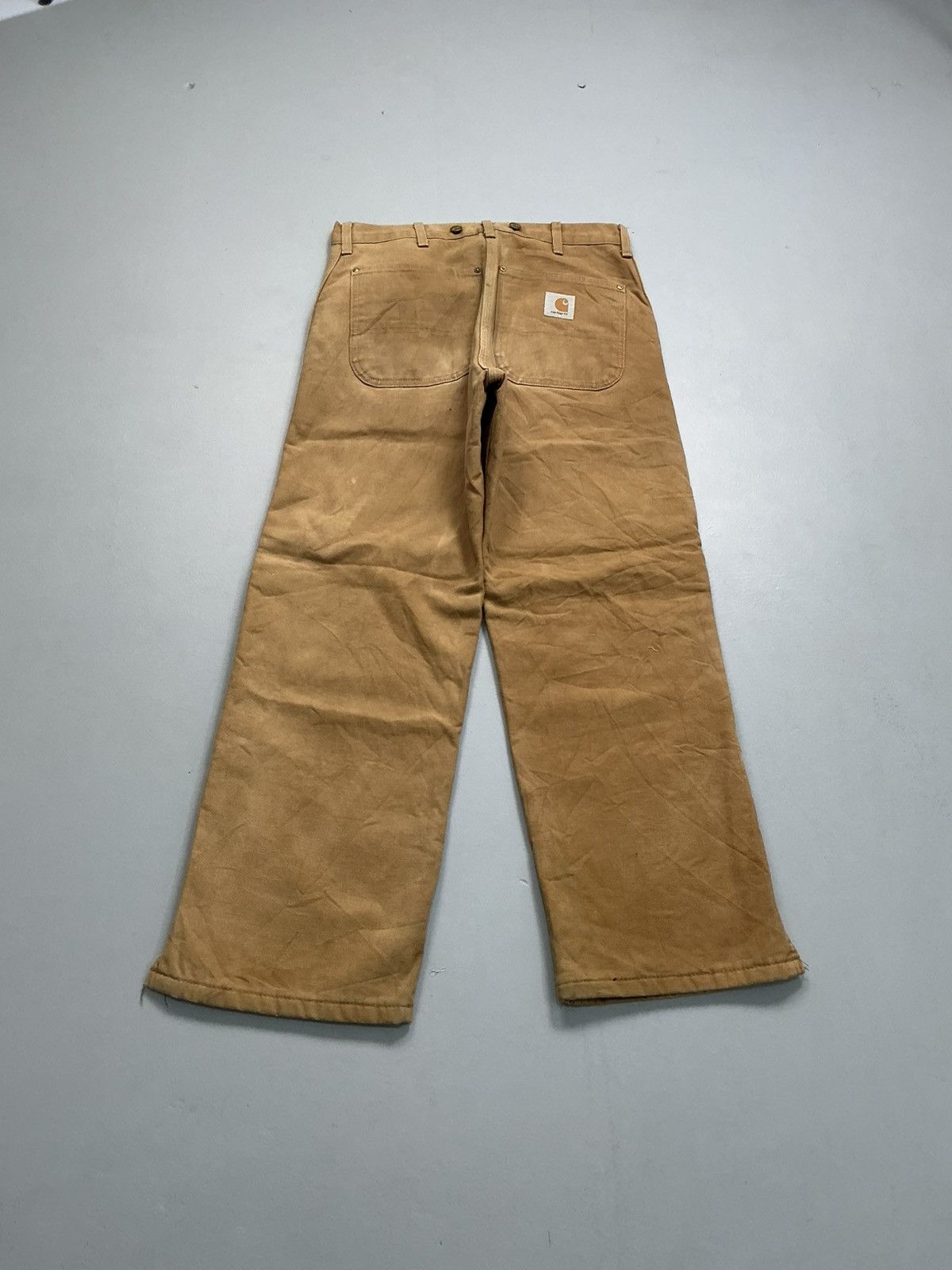 Carhartt 90s Vintage Carhartt B10 BRN quinted line carpenter denim Size US 32 / EU 48 - 6 Thumbnail