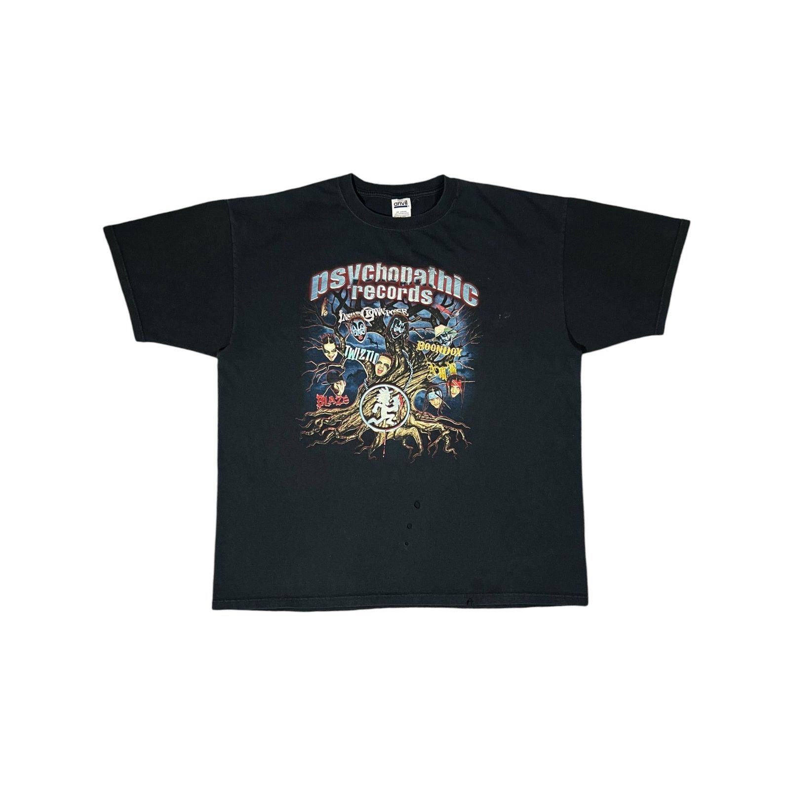 Anvil × Band Tees × Vintage Y2K Psychopathic Records Insane Clown Posse faded tee Size US XXL / EU 58 / 5 - 1 Thumbnail