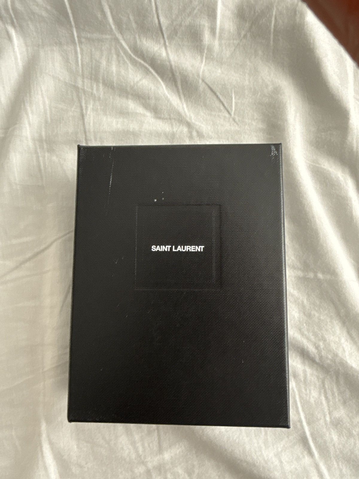 Yves Saint Laurent YSL Cassandre Card Holder Gray Brown w/ Box Size ONE SIZE - 8 Thumbnail
