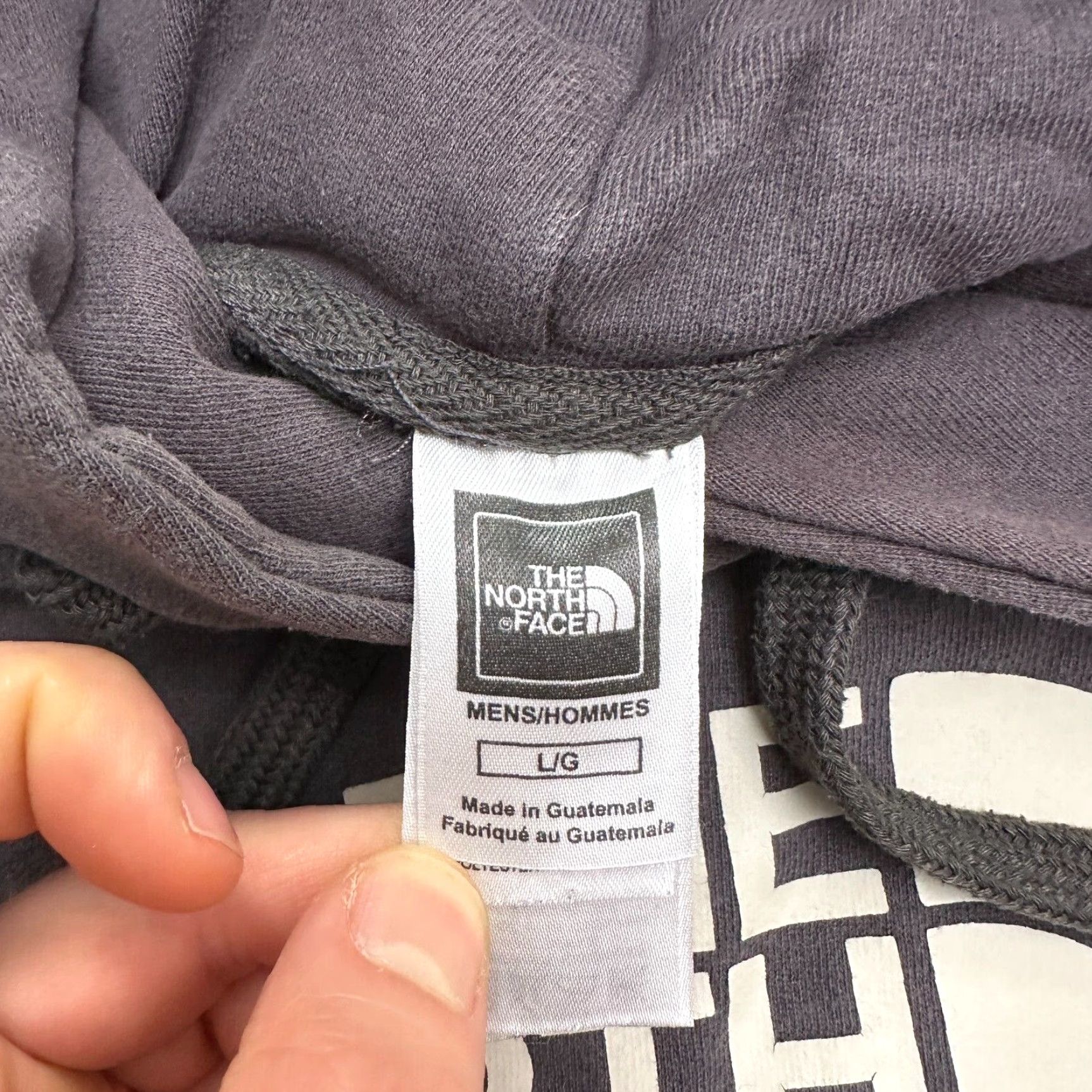 The North Face The North Face Hoodie Mens Large Gray Graphic Fleece Pullover Outdoor Sweatshirt Size US L / EU 52-54 / 3 - 6 Thumbnail