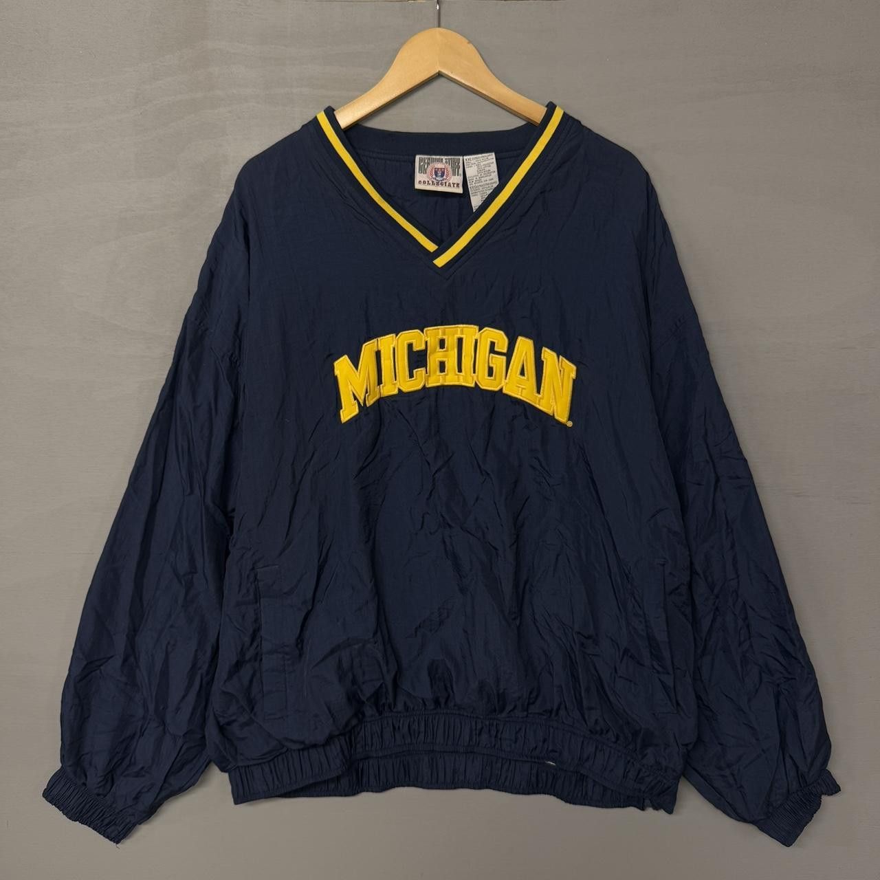 Vintage Vintage University of Michigan Wolverines Windbreaker XXL Size US XXL / EU 58 / 5 - 1 Thumbnail