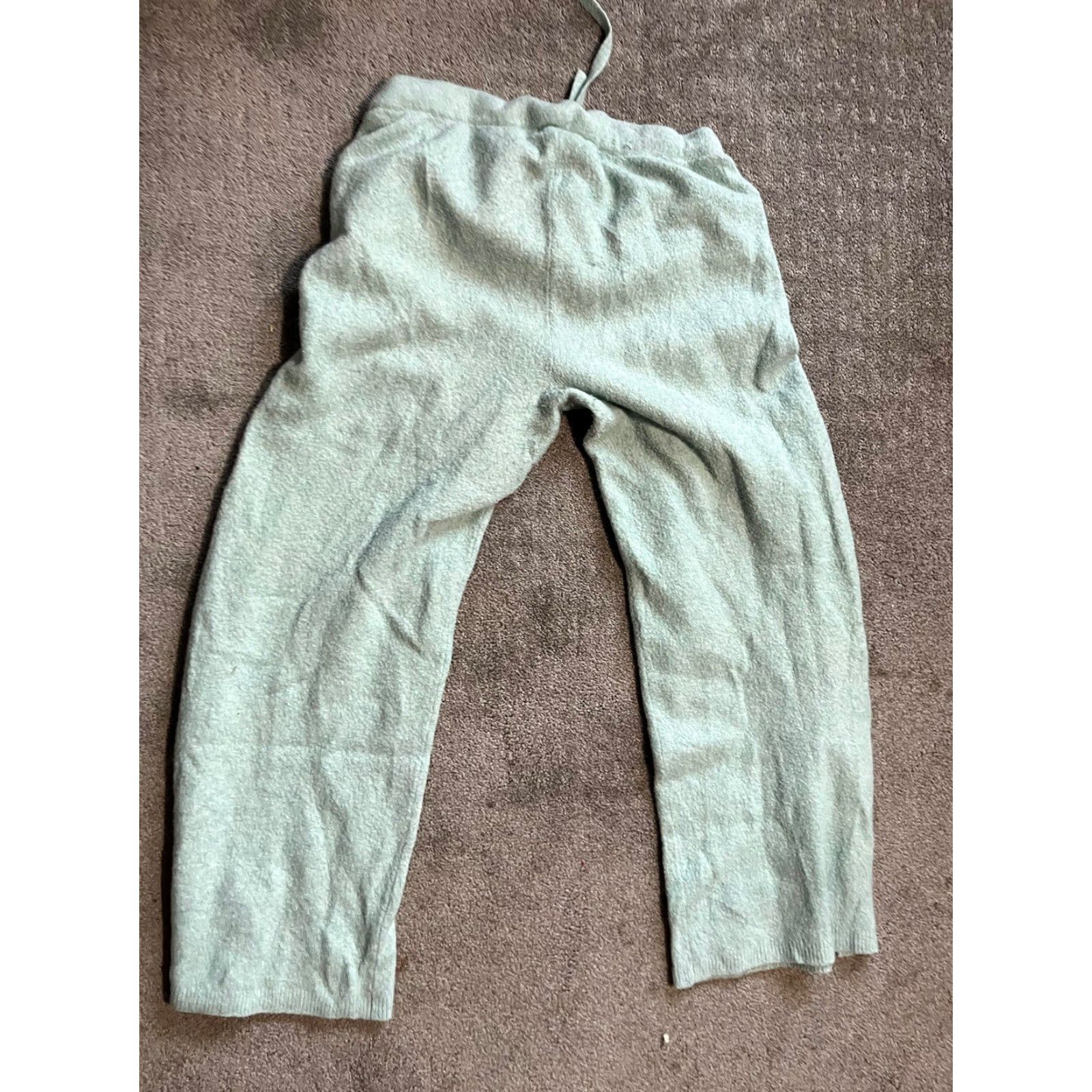 J.Crew J. Crew Womens Pants Casual Knit Wide-Leg Drawstring Medium Mint Green / Green Size 32" / US 10 / IT 46 - 3 Thumbnail