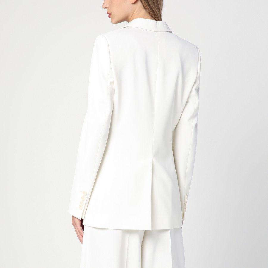 Stella McCartney o1d2blof1024 Wool Single-breasted Jacket in Ivory Size XS / US 0-2 / IT 36-38 - 3 Thumbnail