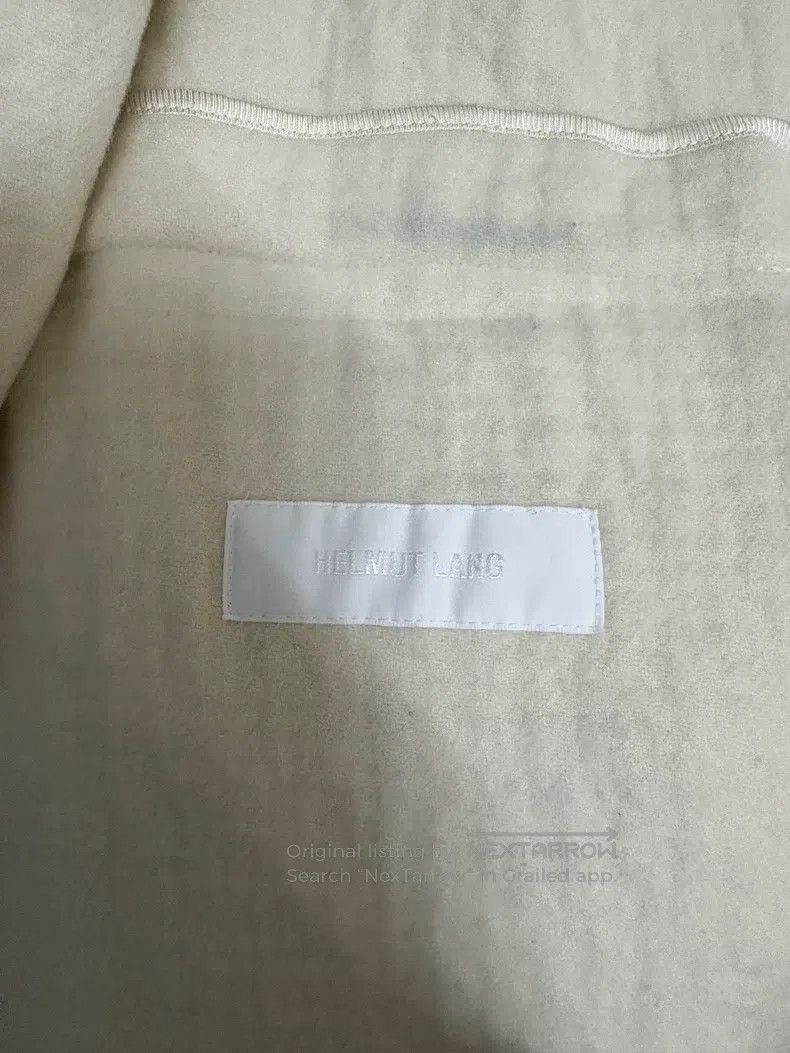 Helmut Lang Helmut Lang Ivory White Wool Coat Size L / US 10 / IT 46 - 4 Thumbnail