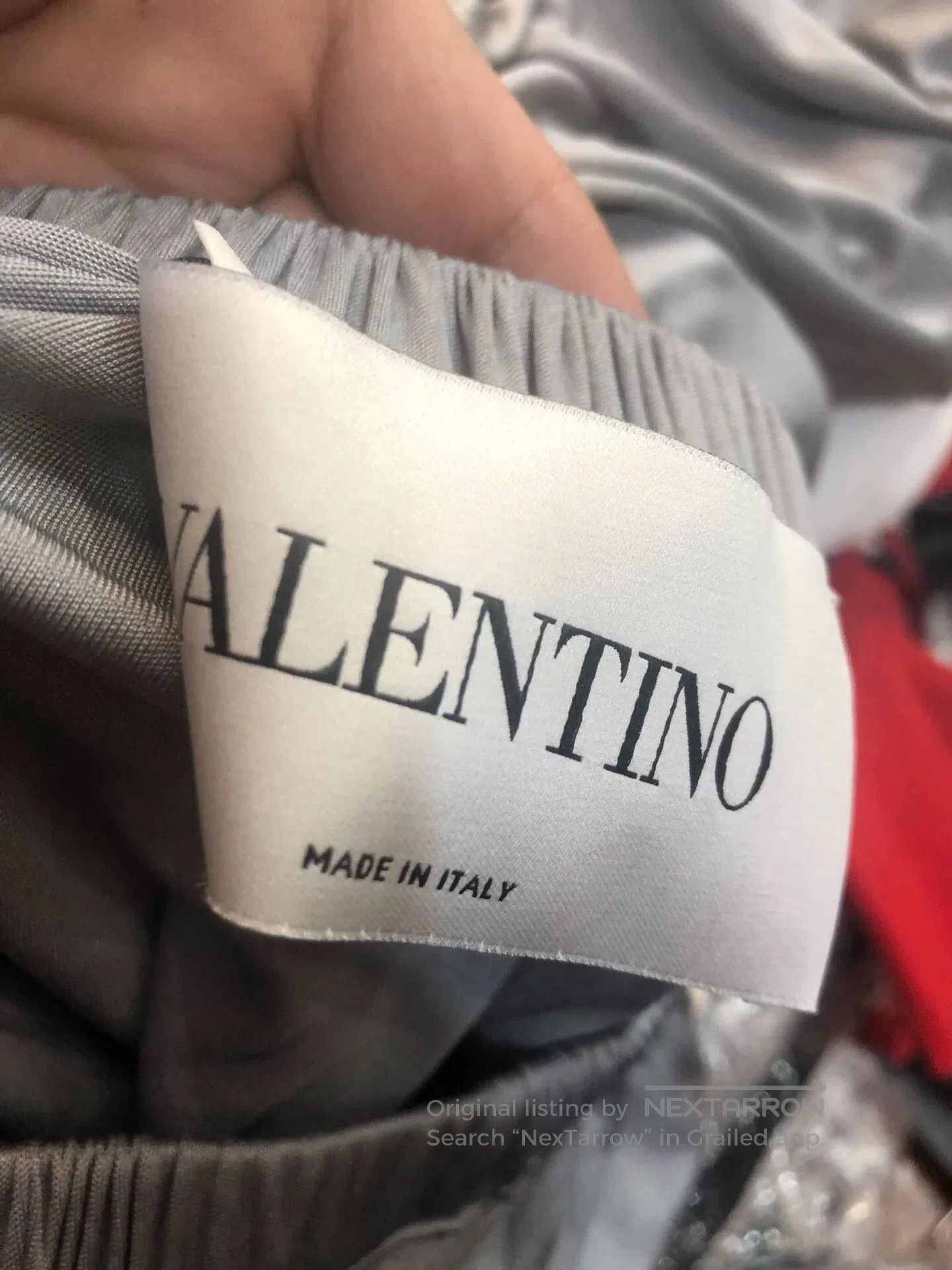 Valentino Valentino Gray Pleated Long Dress. Size US 38 / EU 54 - 3 Thumbnail