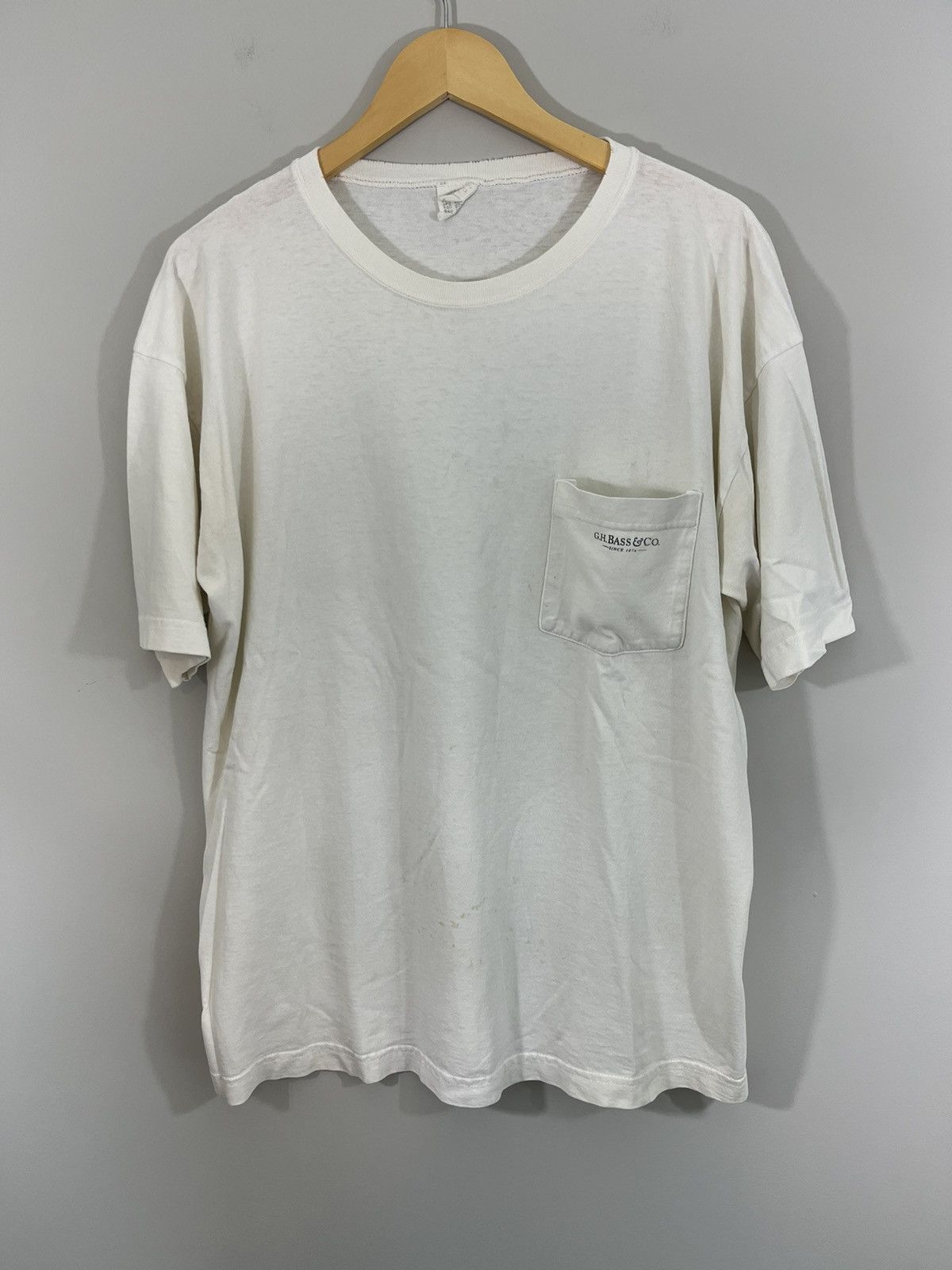 Vintage Thrashed Oversized Distressed Blank Pocket Tee Size US M / EU 48-50 / 2 - 1 Thumbnail