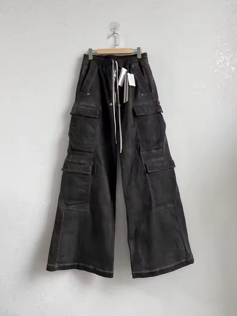 Japanese Brand × Vintage Cargo Pants Men’s Casual Loose Straight Dark Grey Trousers Size US 30 / EU 46 - 1 Thumbnail