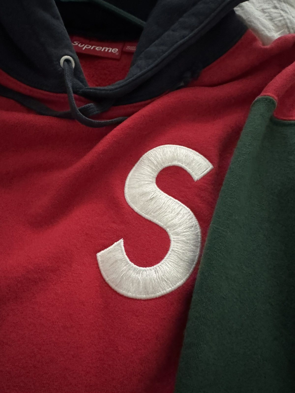 Supreme Supreme S Logo Color Block Hoodie SS19 Size US L / EU 52-54 / 3 - 2 Thumbnail