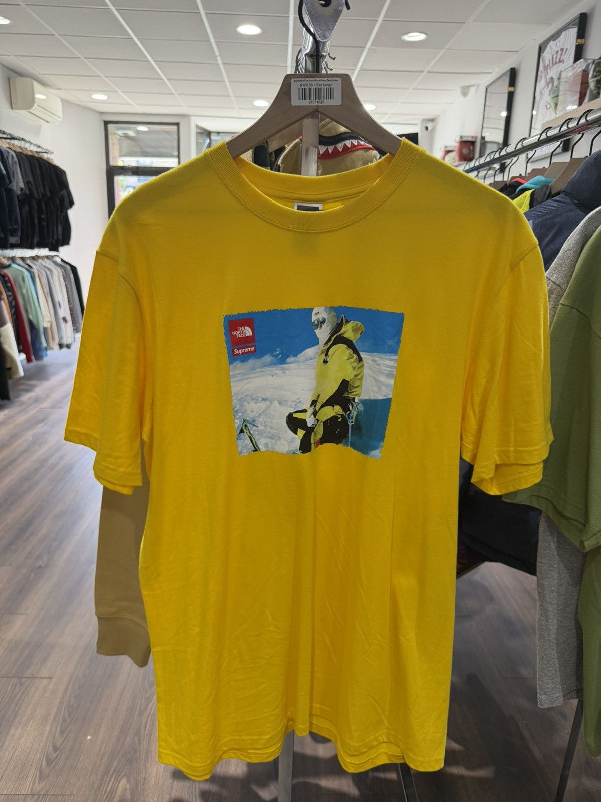 Supreme Supreme x The North Face Ice Climb Tee Yellow Size US L / EU 52-54 / 3 - 1 Thumbnail