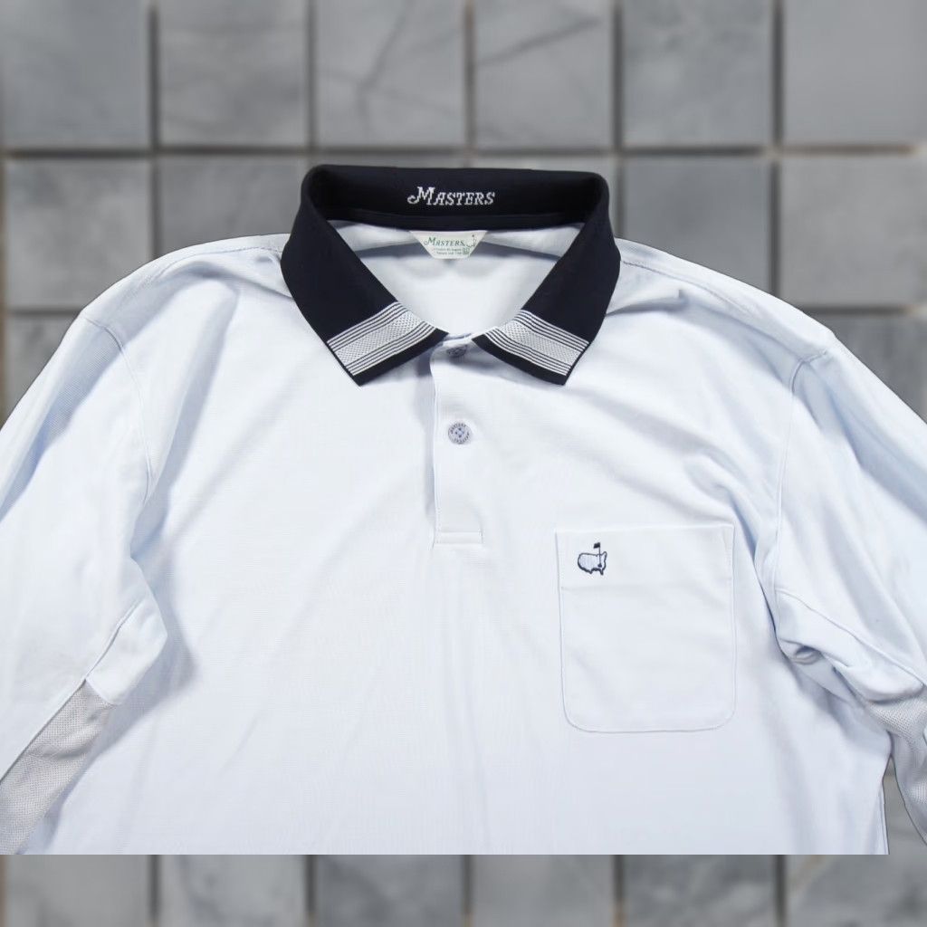 Vintage **Masters Blue Polo Mens Large Long Sleeve Collared Preppy** User: Masters Blue Polo Mens Large Long Sleeve Collared Preppy Size US L / EU 52-54 / 3 - 1 Thumbnail