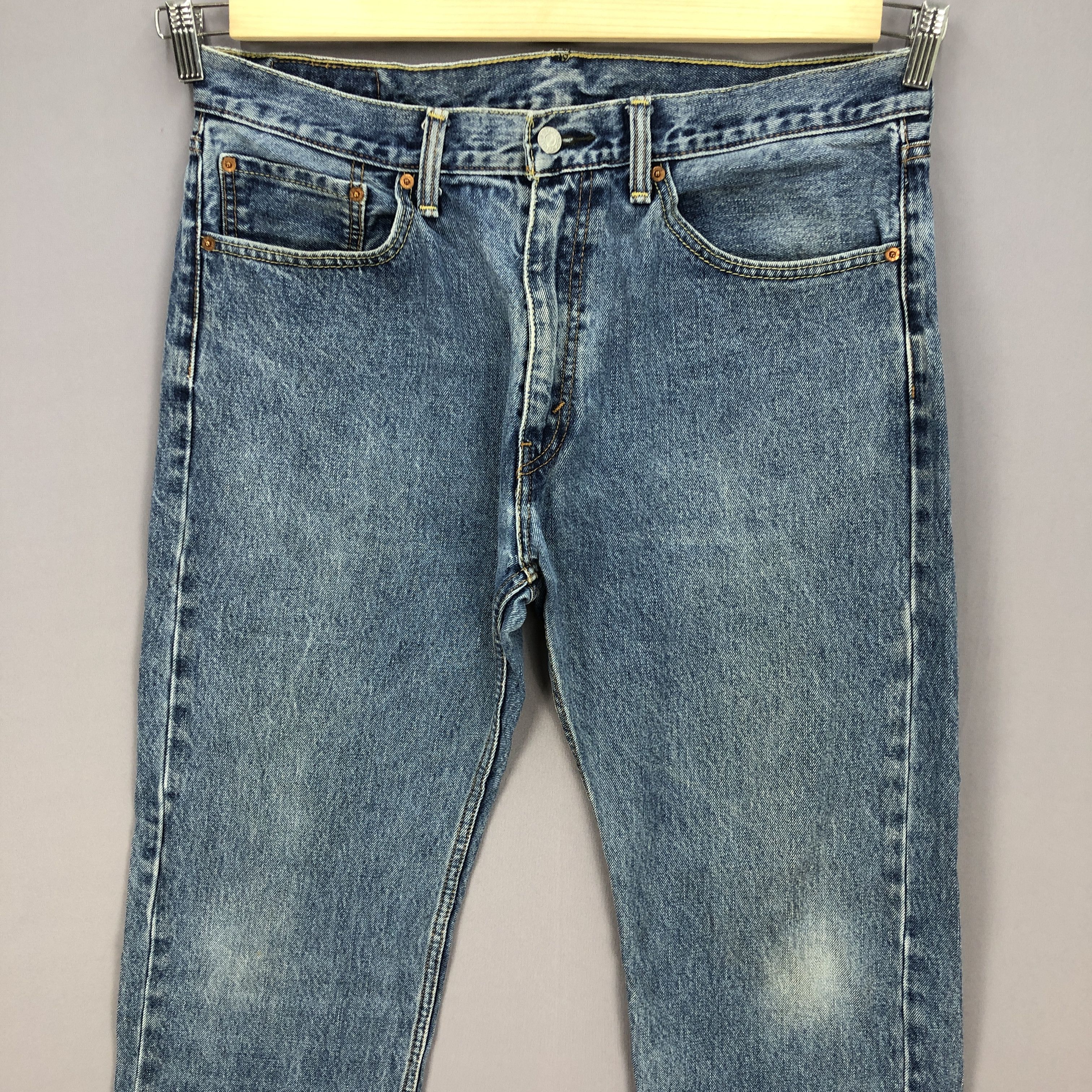 Levi's Vintage Y2K Levis 505 Jeans Levi's Stonewash Faded Denim Size US 36 / EU 52 - 3 Thumbnail