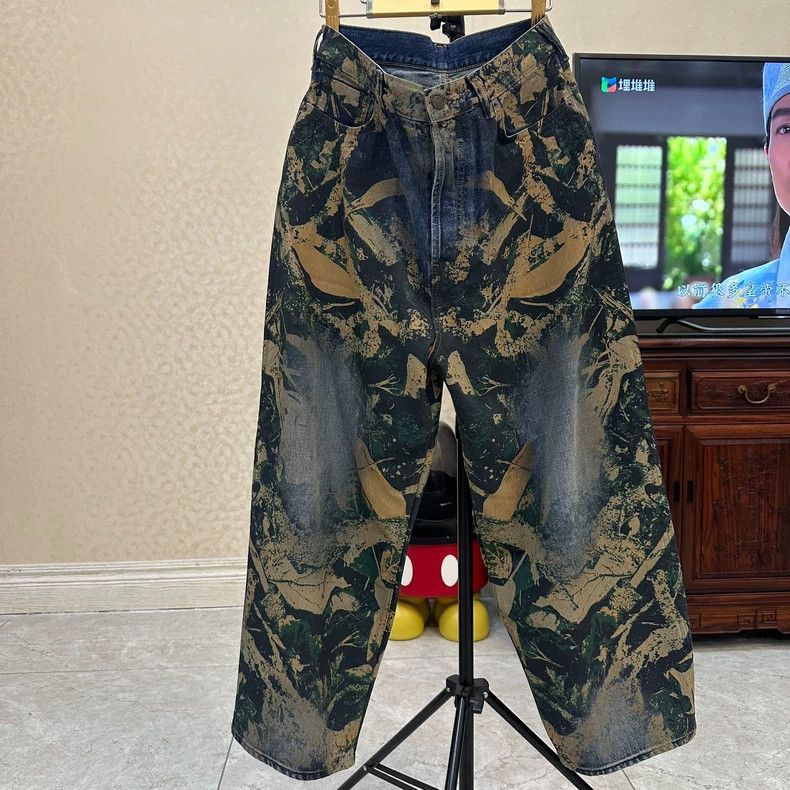 Acne Studios acne studios Deciduous digital wide-leg jeans 2506-Nextarro Size US 26 / EU 42 - 1 Thumbnail