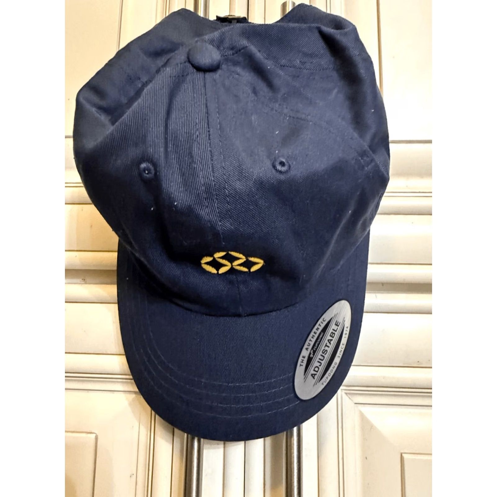 Vintage Yupoong The Classics Men's Triple Diamond Adjustable Strapback Hat Navy OS Size ONE SIZE - 5 Thumbnail