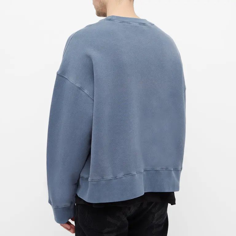 Palm Angels o1in1s0225 Q:1 / Creative Services Crewneck Sweater in Blue Size US L / EU 52-54 / 3 - 5 Thumbnail