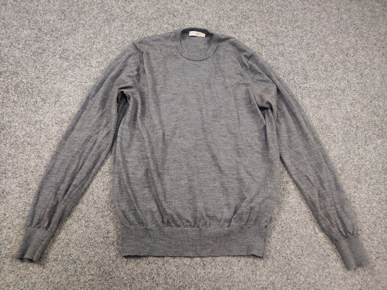 Suitsupply Suitsupply Sweatshirt Grey Merino Wool Long Sleeve Sweater Size US M / EU 48-50 / 2 - 3 Thumbnail